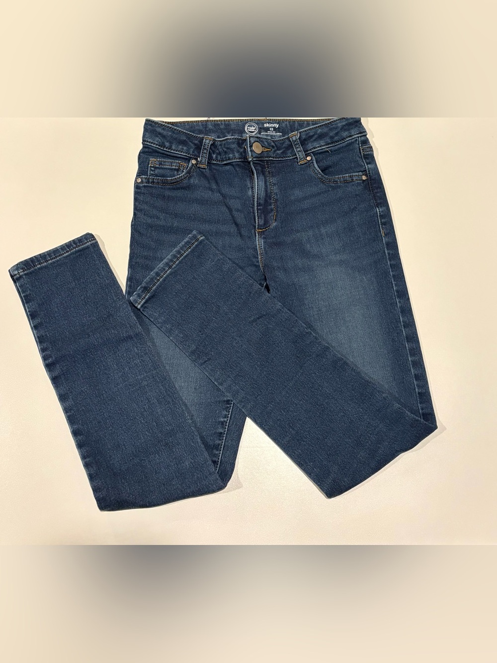 wonder nation Dark Blue Girls' Stretch Skinny Leggings 12